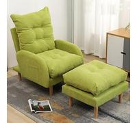 Sillón reclinable ajustable con reposapiés, sillón de salón de 3 posiciones para sala de estar y dormitorio, resistente, capacidad de 150 kg, cómoda silla relajante