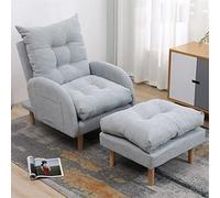 Sillón reclinable Ajustable con reposapiés, sofá Cama de 3 Posiciones para Sala de Estar y Dormitorio, sillón reclinable Resistente Que soporta hasta 150 kg.