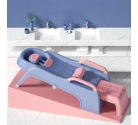 Sillón reclinable ajustable para niños, silla plegable para lavar el cabello, cama para ancianos embarazadas (rosa)