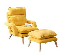 Sillón reclinable Alto con Respaldo Alto, reposapiés Ajustable y 3 Posiciones de reclinación. Ideal para Sala de Estar o Dormitorio. Soporta hasta 150 kg.
