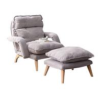 Sillón reclinable con reposapiés ajustable, silla de salón de 3 posiciones para sala de estar y dormitorio, soporta hasta 150 kg