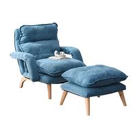 Sillón reclinable con reposapiés ajustable, silla de salón de 3 posiciones para sala de estar y dormitorio, soporta hasta 150 kg