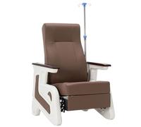 Sillón Reclinable de Alta Resistencia para Extracción de Sangre, con Soporte para Suero Intravenoso, Ideal para Salas de Espera, Hospitales, Centros Ambulatorios y Uso Domiciliario(Brown)