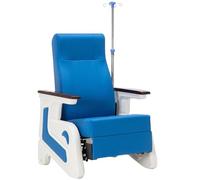 Sillón Reclinable de Alta Resistencia para Extracción de Sangre, con Soporte para Suero Intravenoso, Ideal para Salas de Espera, Hospitales, Centros Ambulatorios y Uso Domiciliario(Blue)