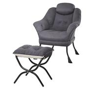 Sillón Reclinable Ergonómico Con Reposapiés Plegable - Terciopelo Elegante - Apoyabrazos y Bolsillo Lateral - Ideal Para Sala, Dormitorio, Espacios Pequeños - Conjunto De Muebles De Sala Moderno