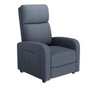 Sillón Reclinable Individual Ergonómico para Adultos - Respaldo Alto, Brazos Anchos, Asiento De Esponja Densa, Soporte Lumbar, Bolsillo Lateral