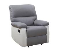 Sillón reclinable lincoln - blanco/gris claro