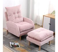Sillón reclinable Moderno Ajustable con reposapiés, 3 Posiciones de reclinación para Sala de Estar y Dormitorio, soporta hasta 150 kg.
