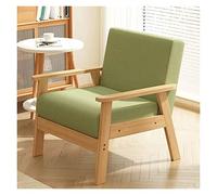 Sillón reclinable moderno de mediados de siglo con tela cómoda estilo granja para dormitorio y sala de estar, sillón interior con marco de madera
