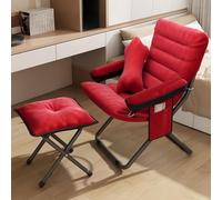 Sillón reclinable portátil tipo chaise longue, silla de lectura plegable, silla tapizada para sala de estar, dormitorio, muebles de salón elegantes y cómodos