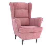 VIDAXL Sillón Rosa de Terciopelo