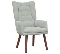 Sillón Relax de Velvet Gris Claro