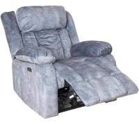 Sillón relax eléctrico innova, sillón eléctrico reclinable, reposacabezas reclinable eléctrico, microfibra (gris magía)