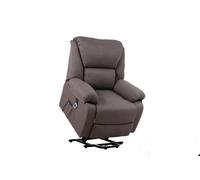 Sillón relax eléctrico masaje miami, elevable reclinable, levanta personas, masaje vibración, calor lumbar, usb, tela microfibra (capuchino)