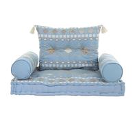 SILLON SET 4 ALGODON 90X50X55 DESGASTADO AZUL