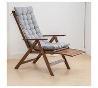 Sillón, sillón de sala de estar, silla con respaldo de ala, reposabrazos de madera ajustable de 6 posiciones, silla decorativa moderna acolchada de mediados de siglo con reposapiés (color: amarillo
