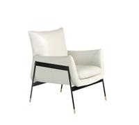 Sillón tapizado piel vacuno gris modelo 5042 angel cerdá