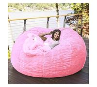 Sillón Tipo puf con Funda de Pelo sintético, Lavable a máquina, sofá Grande y Tumbona Gigante (sin Relleno, Solo la Funda).