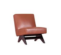 Sillón vintage en madera de fresno y tapizado en polipiel - west