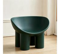 Sillones Creativos De Un Solo Asiento, Hechos De Material De PE, Taburetes con Patas De Elefante, Sillas Infantiles Sencillas, Adecuadas para Salas De Estar, Dormitorios, Estudios Dark Green L