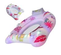 Sillones Flotantes de la Piscina para Adultos,Juguetes Flotantes con Luces LED | Flotador Inflable para Asiento en Piscina,Playa, Vacaciones de Verano, Relajación, Tomar el Sol, Familia, Hombres,