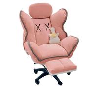 Sillones Relax con Ruedas Paño Tecnológico Ajuste del Respaldo en 3 Posiciones Reposacabezas Elevable Sillon Relax Reclinable para Dormitorio Sala(Pink)