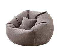 Sillones Tipo puf Lazy Sofa Bean Bag Recliner Washable Single Casual Chair Nesting Sofá Tipo puf(Grey,Grande)