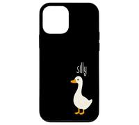 Silly Bird, Funny Cartoon Goose, Playful Animal Pun Carcasa para iPhone 12 Mini