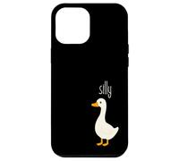 Silly Bird, Funny Cartoon Goose, Playful Animal Pun Carcasa para iPhone 12 Pro MAX