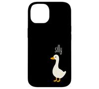 Silly Bird, Funny Cartoon Goose, Playful Animal Pun Carcasa para iPhone 14