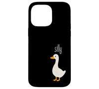 Silly Bird, Funny Cartoon Goose, Playful Animal Pun Carcasa para iPhone 14 Pro MAX