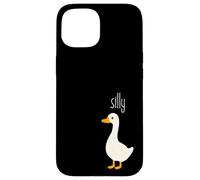 Silly Bird, Funny Cartoon Goose, Playful Animal Pun Carcasa para iPhone 15