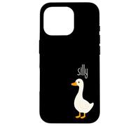 Silly Bird, Funny Cartoon Goose, Playful Animal Pun Carcasa para iPhone 16 Pro