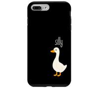 Silly Bird, Funny Cartoon Goose, Playful Animal Pun Carcasa para iPhone 7 Plus/8 Plus
