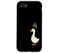 Silly Bird, Funny Cartoon Goose, Playful Animal Pun Carcasa para iPhone SE (2020) / 7/8