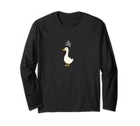 Silly Bird, Funny Cartoon Goose, Playful Animal Pun Manga Larga
