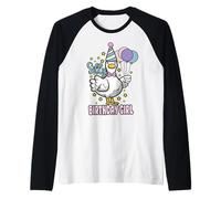 Silly Birthday Girl Goose Silliest Party Family Matching Camiseta Manga Raglan