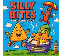 Silly Bites Coloring Book: 40 Funny Food Adventures for Adults to Relax, Relieve Stress, and Discover the Social Life of Snacks