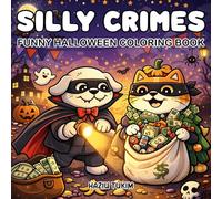 Silly Crimes: Funny Halloween Coloring Book for Adults and Teens: 40 Hand-Drawn, Spooky Fun Scenes... Dog, Cat Lovers Coloring Pages for Stress Relief (Cozy Silly Coloring Book)
