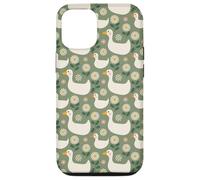 Silly Goose Bird Pattern Duck Animal Carcasa para iPhone 12/12 Pro