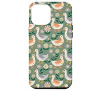 Silly Goose Bird Pattern Duck Animal Carcasa para iPhone 12 Pro MAX