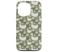 Silly Goose Bird Pattern Duck Animal Carcasa para iPhone 13 Pro