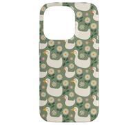 Silly Goose Bird Pattern Duck Animal Carcasa para iPhone 14 Pro