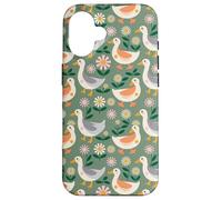 Silly Goose Bird Pattern Duck Animal Carcasa para iPhone 16