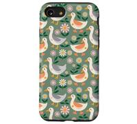 Silly Goose Bird Pattern Duck Animal Carcasa para iPhone SE (2020) / 7/8