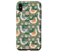 Silly Goose Bird Pattern Duck Animal Carcasa para iPhone XS MAX