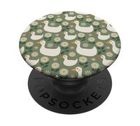Silly Goose Bird Pattern Duck Animal PopSockets PopGrip Adhesivo