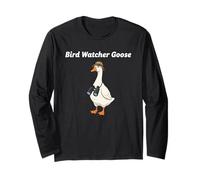 Silly Goose Bird Watcher Pun Funny Manga Larga