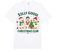 Silly Goose Christmas Club Diseño Divertido De Pájaros Comfort Colors Adult Heavyweight T-Shirt