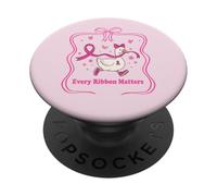 Silly Goose Coquette Breast Cancer Awareness PopSockets PopGrip Adhesivo